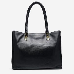 Cole Haan Black Benson Large Leather Tote Bag